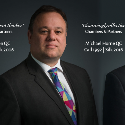 We are delighted to announce the unanimous election of Angus Moon QC and Michael Horne QC as Joint Head of Chambers.